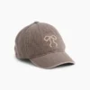 Cappello da baseball in denim con fiocco per bambini
