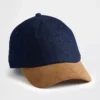 Cappello da baseball in denim e velluto a coste