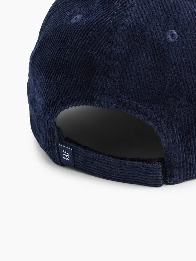 Cappello da baseball in velluto a coste per bambini