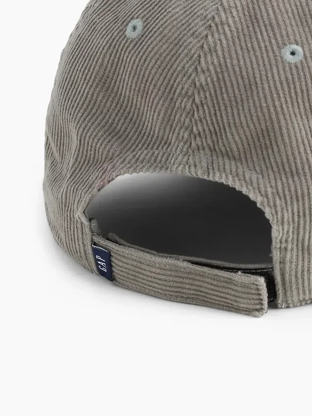 Cappello da baseball in velluto a coste per bambini