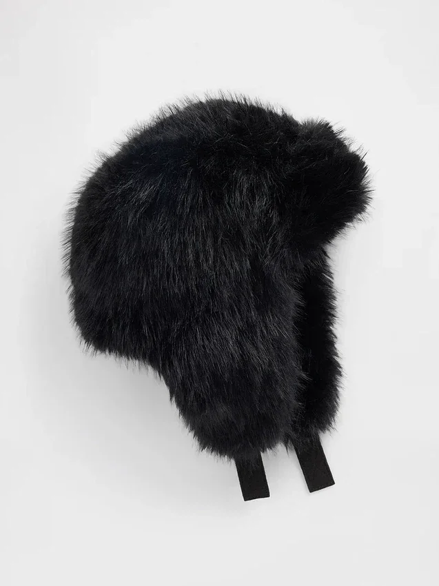 Cappello da cacciatore in pelliccia sintetica per bambini