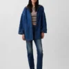 Cappotto da auto oversize in denim