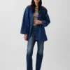 Cappotto da auto oversize in denim