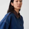 Cappotto da auto oversize in denim