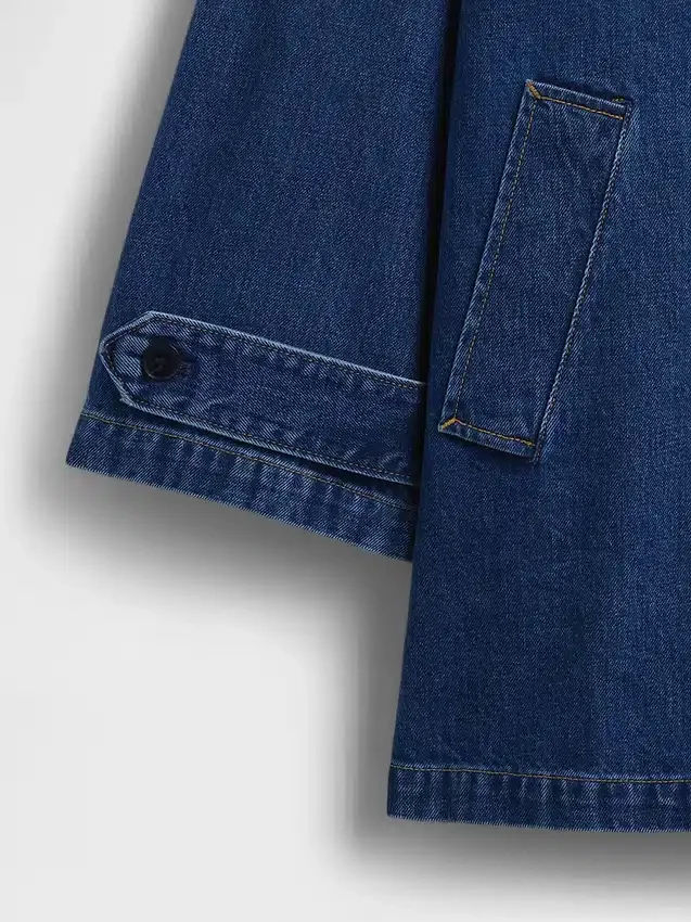 Cappotto da auto oversize in denim