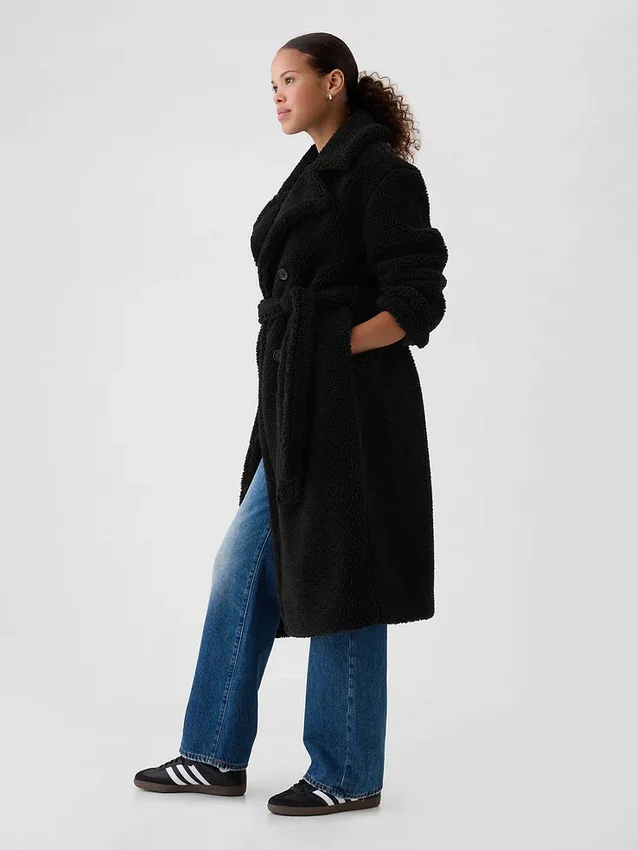 Cappotto in sherpa