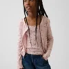 Cardigan a coste pointelle per bambini