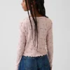 Cardigan a coste pointelle per bambini
