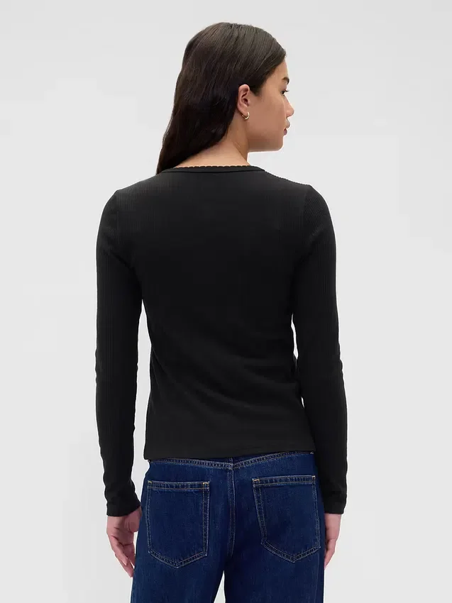 Cardigan a maglia pointelle