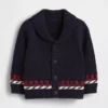 Cardigan a scialle in stile nautico per neonati