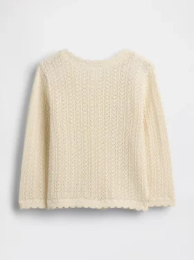 Cardigan all’uncinetto per neonati