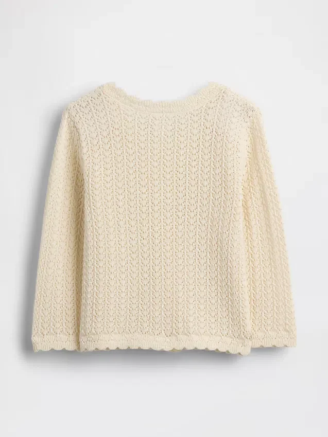 Cardigan all’uncinetto per neonati