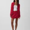 Cardigan con zip in maglia a trecce 100% cotone
