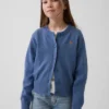 Cardigan corto dal taglio morbido per bambini