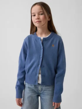 Cardigan corto dal taglio morbido per bambini