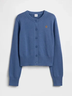 Cardigan corto dal taglio morbido per bambini