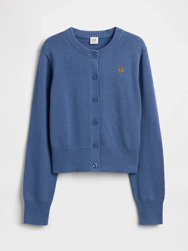 Cardigan corto dal taglio morbido per bambini