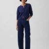 Cardigan corto dalla vestibilità comoda in 100% cotone