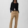 Cardigan corto dalla vestibilità comoda in 100% cotone