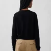Cardigan corto dalla vestibilità comoda in 100% cotone