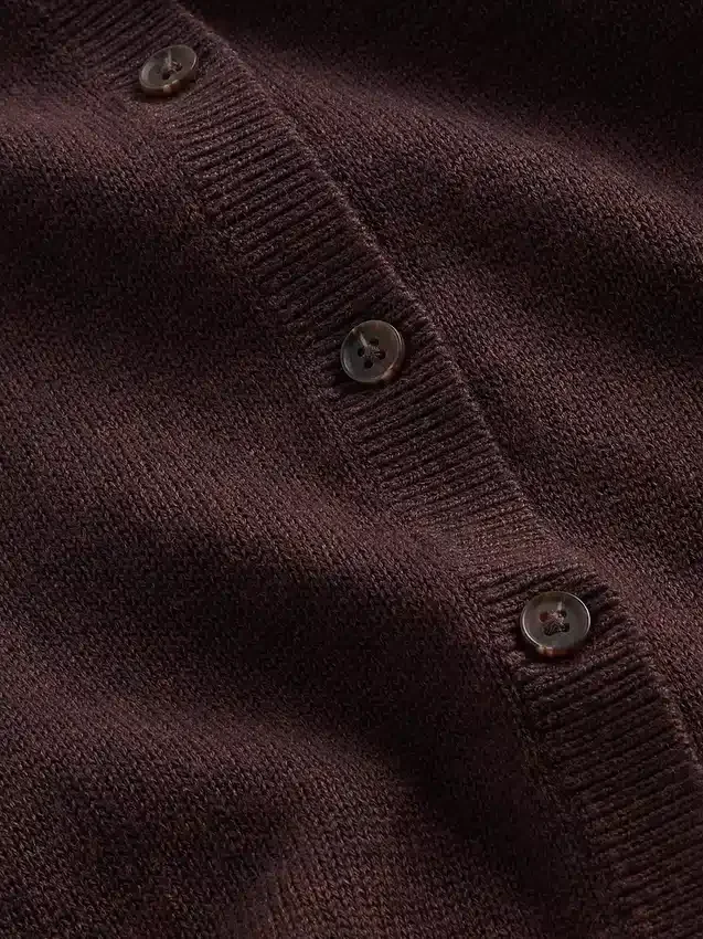 Cardigan corto dalla vestibilità comoda in 100% cotone