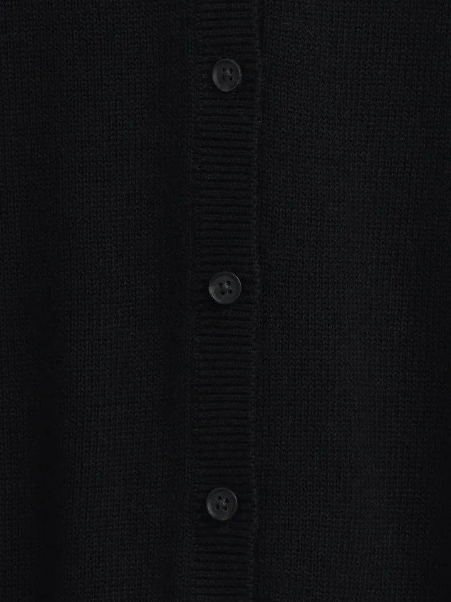 Cardigan corto dalla vestibilità comoda in 100% cotone