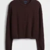 Cardigan corto dalla vestibilità comoda in 100% cotone