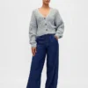 Cardigan corto in misto cotone
