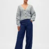Cardigan corto in misto cotone