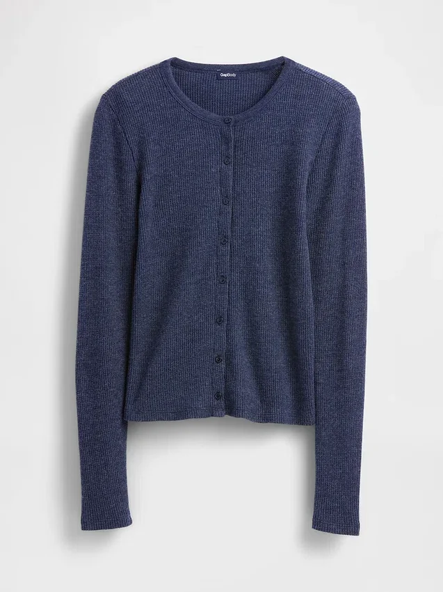 Cardigan da pigiama a trama a nido d'ape