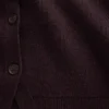 Cardigan dal taglio morbido con scollo a V in misto cotone
