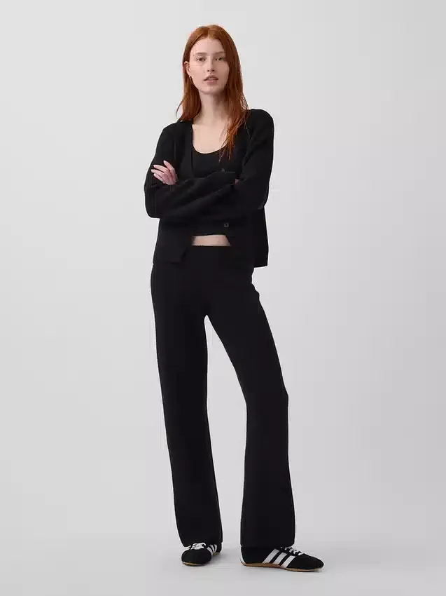 Cardigan dal taglio morbido con scollo a V in misto cotone
