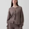 Cardigan oversize a maglia grossa CashSoft