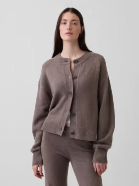Cardigan oversize a maglia grossa CashSoft