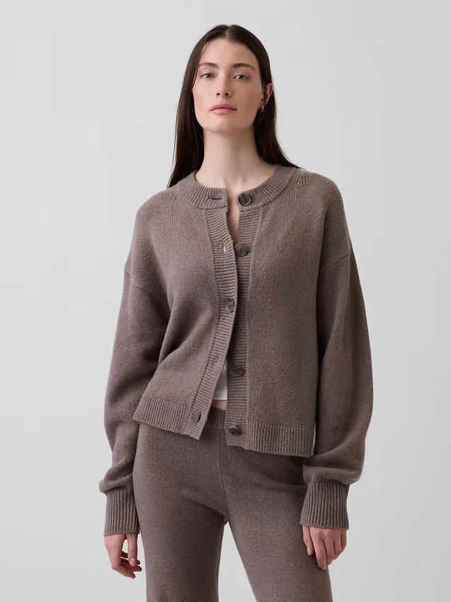 Cardigan oversize a maglia grossa CashSoft