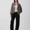 Cardigan oversize a maglia grossa CashSoft