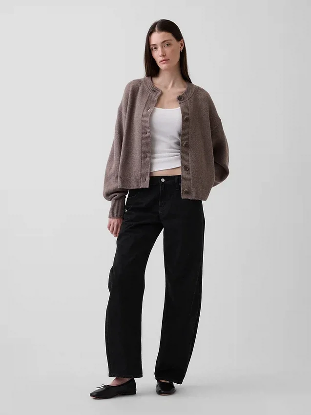 Cardigan oversize a maglia grossa CashSoft