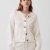 Cardigan oversize CashSoft a maglia shaker