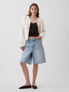 Cardigan oversize CashSoft a maglia shaker