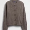 Cardigan oversize CashSoft a maglia shaker