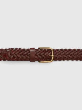 Cintura in pelle intrecciata