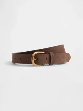 Cintura in pelle scamosciata