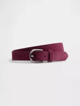 Cintura in pelle scamosciata