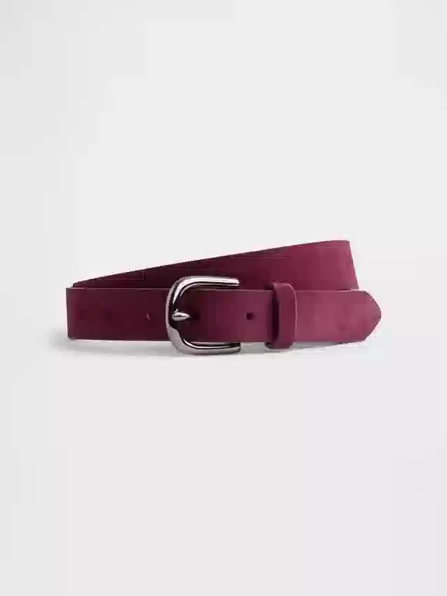Cintura in pelle scamosciata