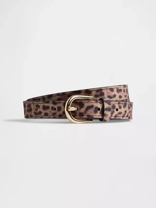 Cintura per bambini con stampa leopardo