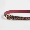 Cintura per bambini con stampa leopardo