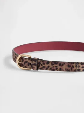Cintura per bambini con stampa leopardo