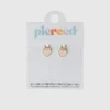 Ciondolo a forma di cuore color pesca di Pierced Co per orecchini Huggie