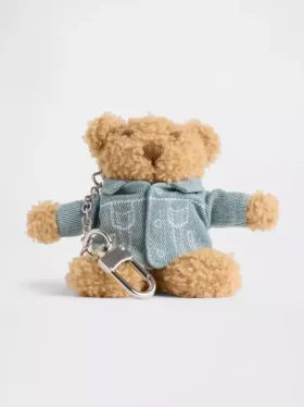 Ciondolo per borsa a forma di giacca di jeans Brannan Bear