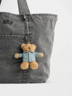 Ciondolo per borsa a forma di giacca di jeans Brannan Bear